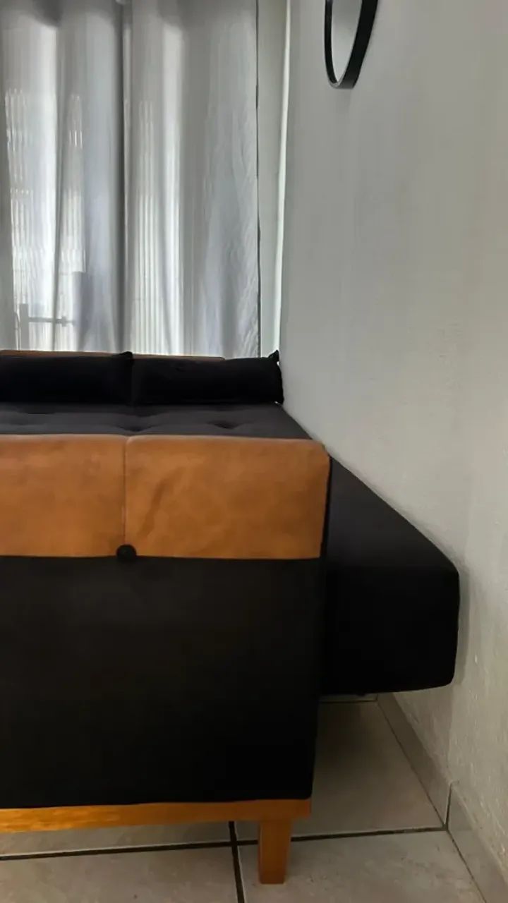 Sofá cama Paris na cor preta (produto novo) - Foto 2