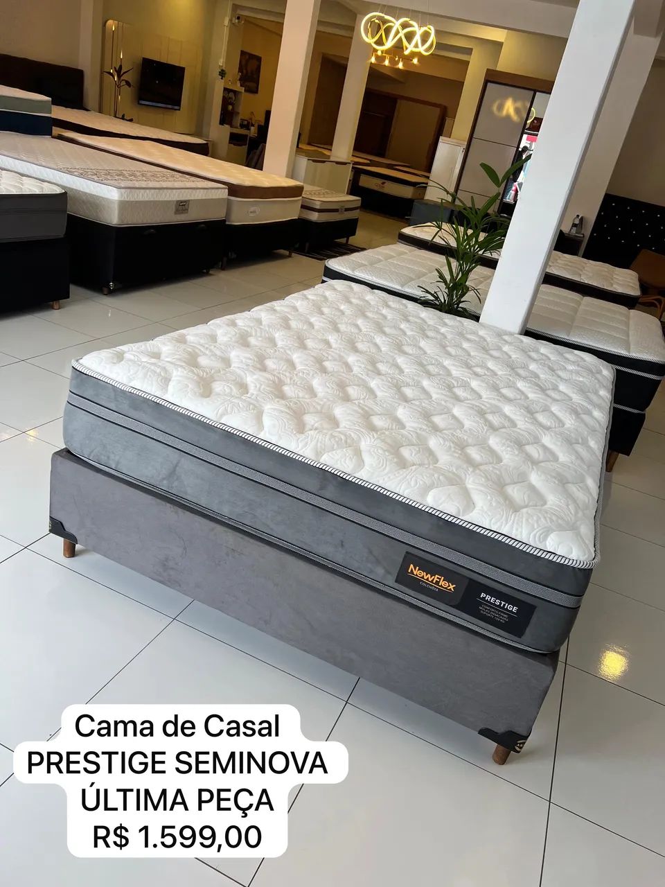 Colchão de CASAL COM BASE BOX - ENTREGA GRÁTIS! - Foto 2