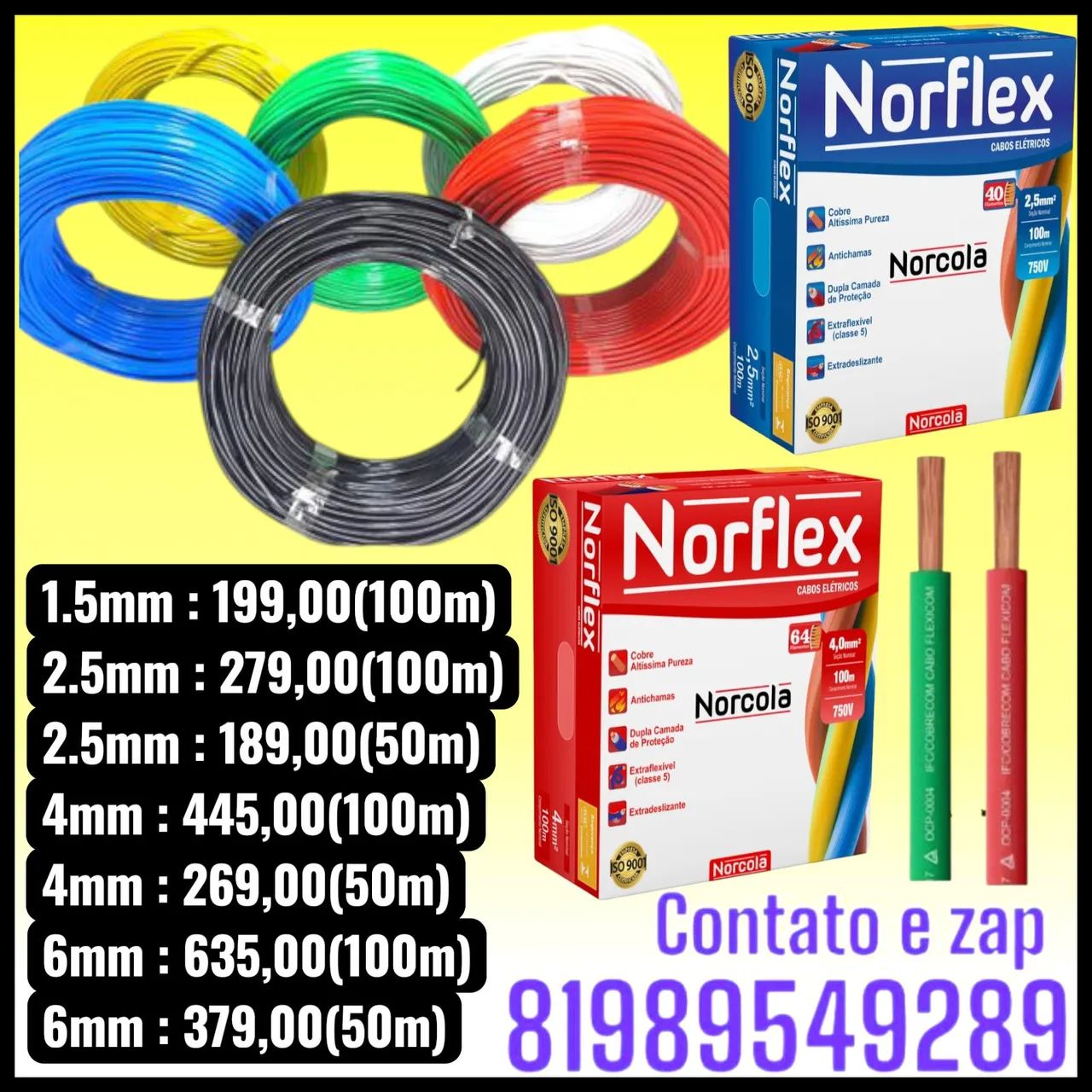 Cabo Flexível Norflex 
