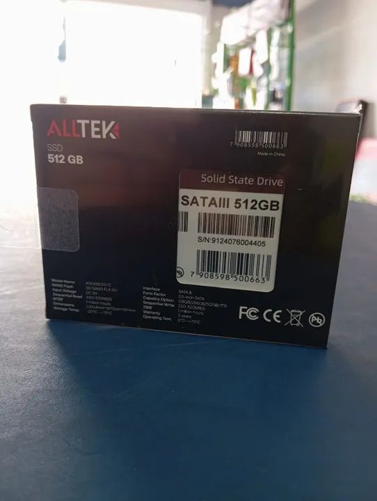 SSD ALLTEK 512GB NOVO LACRADO FRETE GRÁTIS PARA MACEIÓ - Foto 2