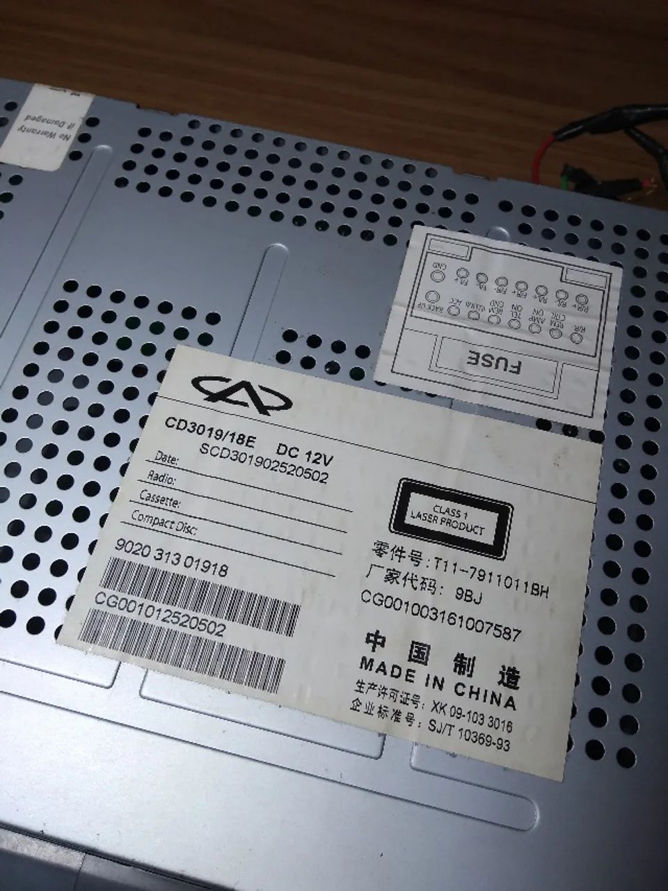 Rádio Original Chery Tiggo 2009-2013 - Usado em Estado de Novo - Foto 3