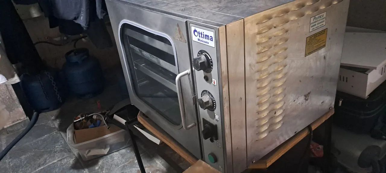 Forno eletrico a vapor miniconv pratica analógico com vapor 35x35 - Foto 2