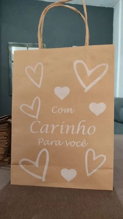 Sacolas de Papel Personalizadas para Presente - Gratidão - Foto 2