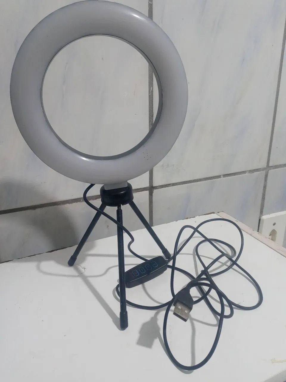 Ring Light de Mesa Anel de Iluminação Portátil - Foto 4