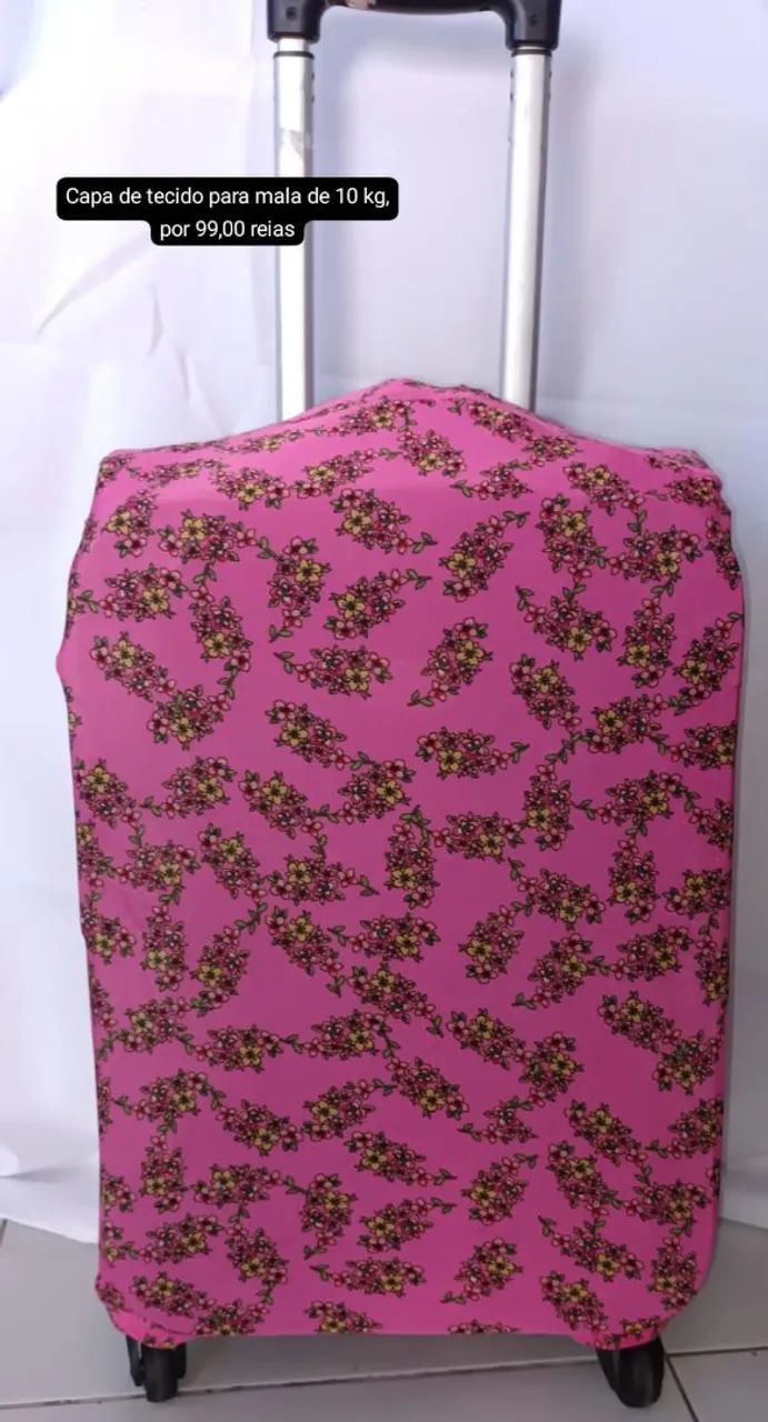 Capa de mala floral rosa 10kg