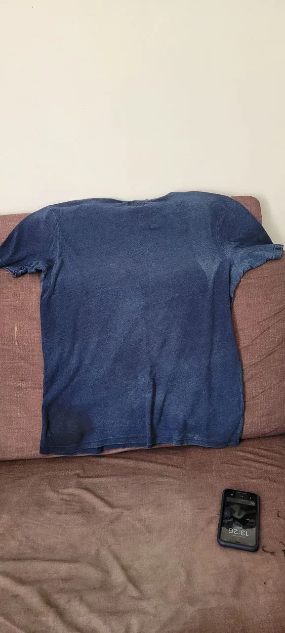 Camiseta Jeans Azul M - Foto 3
