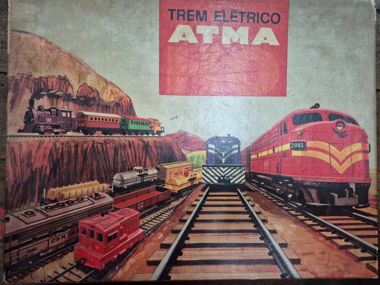 Trem Elétrico Atma HO - Anos 70 - Completo na caixa - Raro - Foto 6