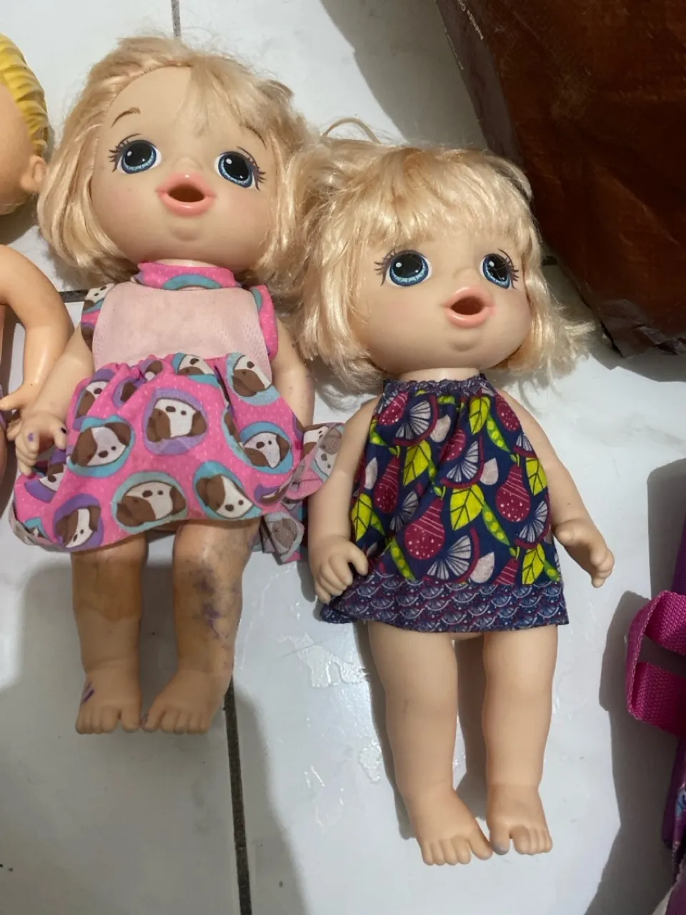 Baby Alive E0586ES0 Girl Sweet Spoonfuls Blonde Baby Doll pacote com duas