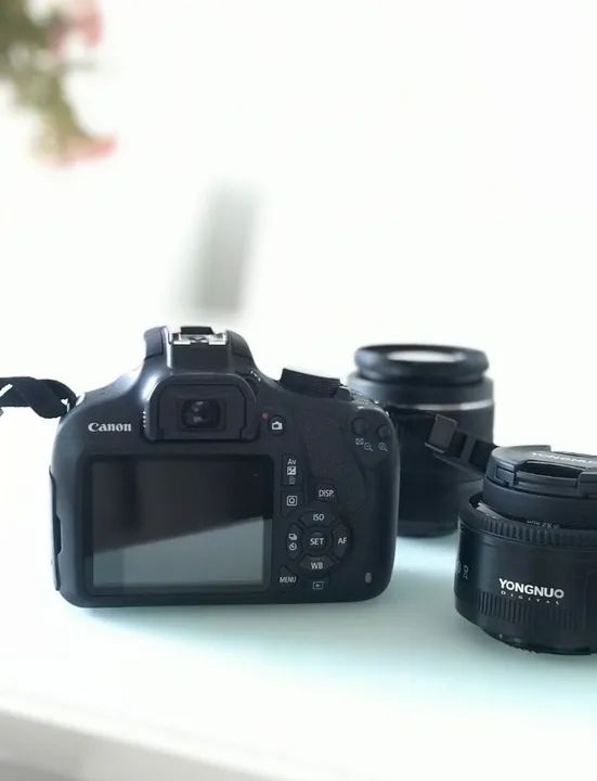 Câmera Canon DSLR + Lentes 1.600