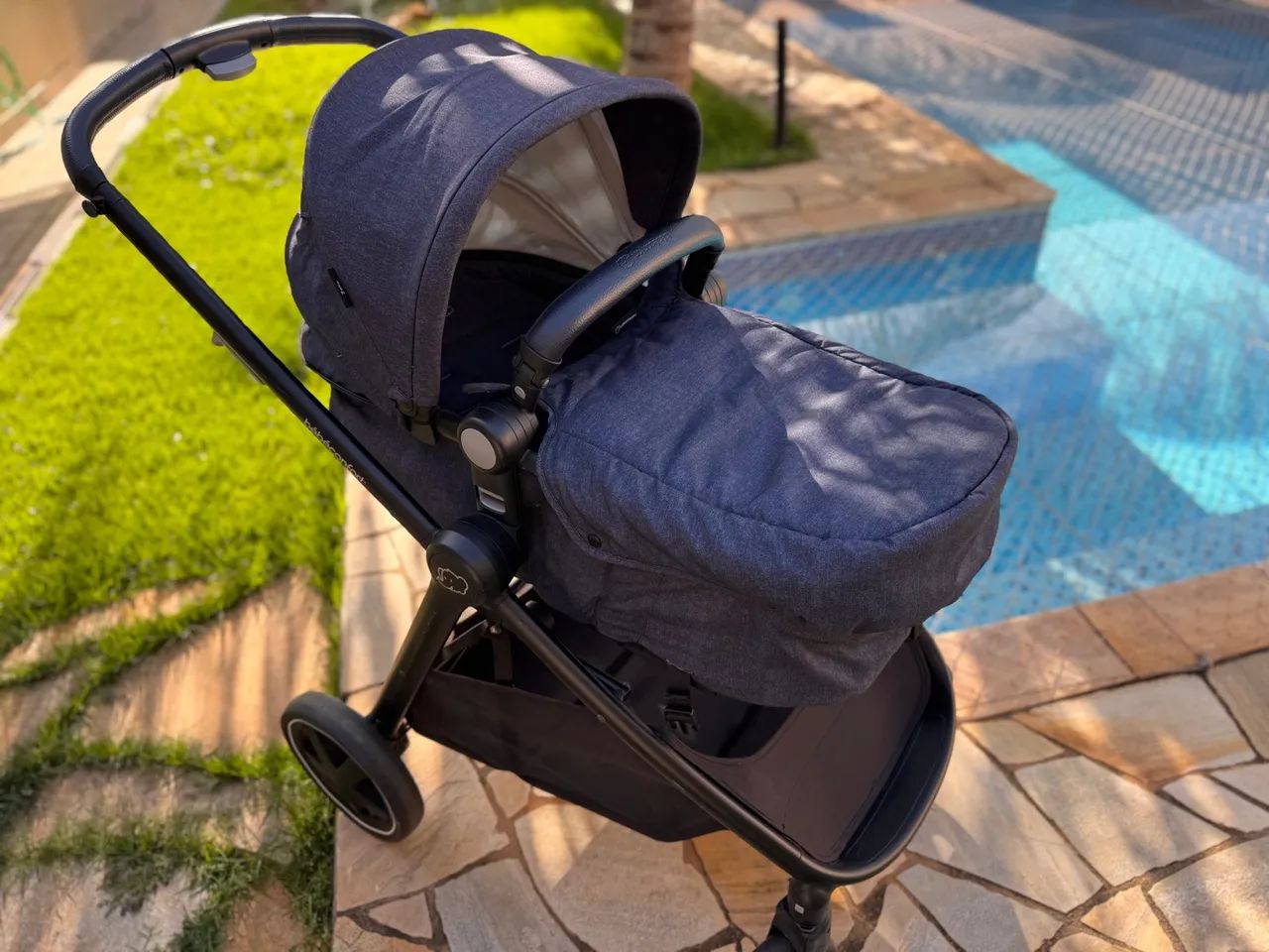 Bebê Conforto + Carrinho de Bebê - Muito novo - Foto 2