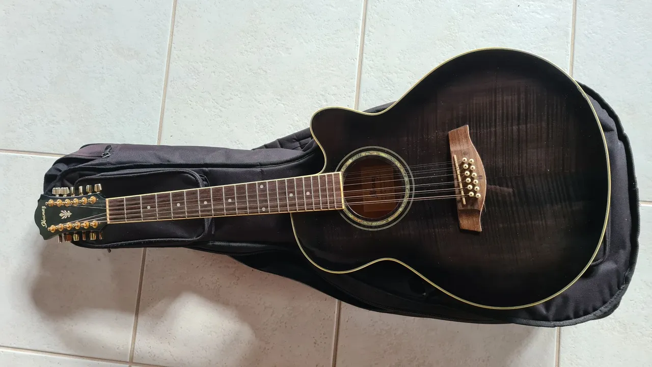 Violão 12 Cordas Ibanez + Capa + Jogo de cordas