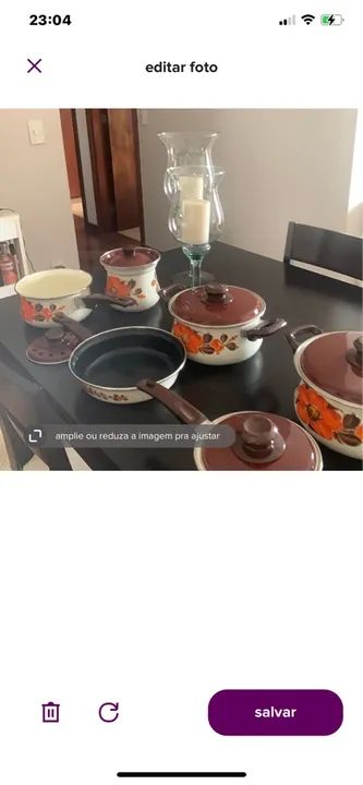 Jogo de panelas Mãe Ágata 6  peças novas nunca usada com selo Original  - Foto 2