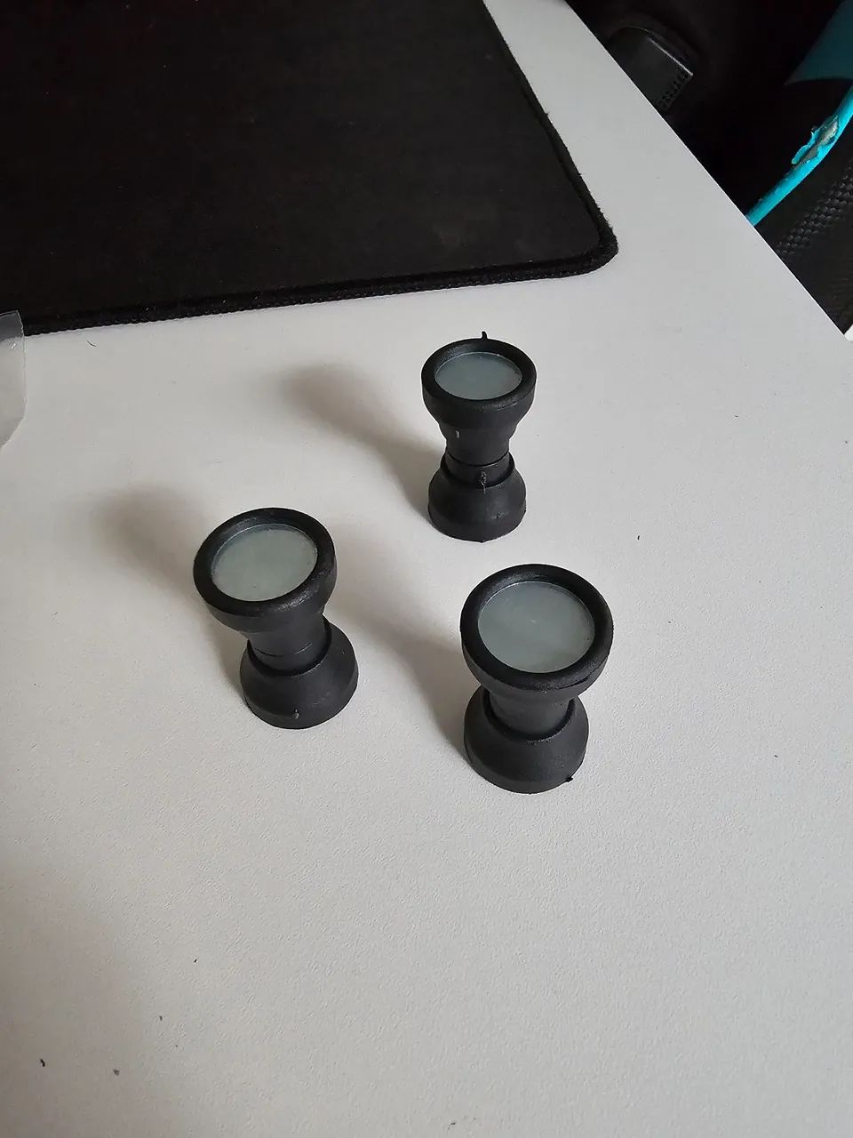 Puxador duplo box preto banheiro acrilic abrigo pia