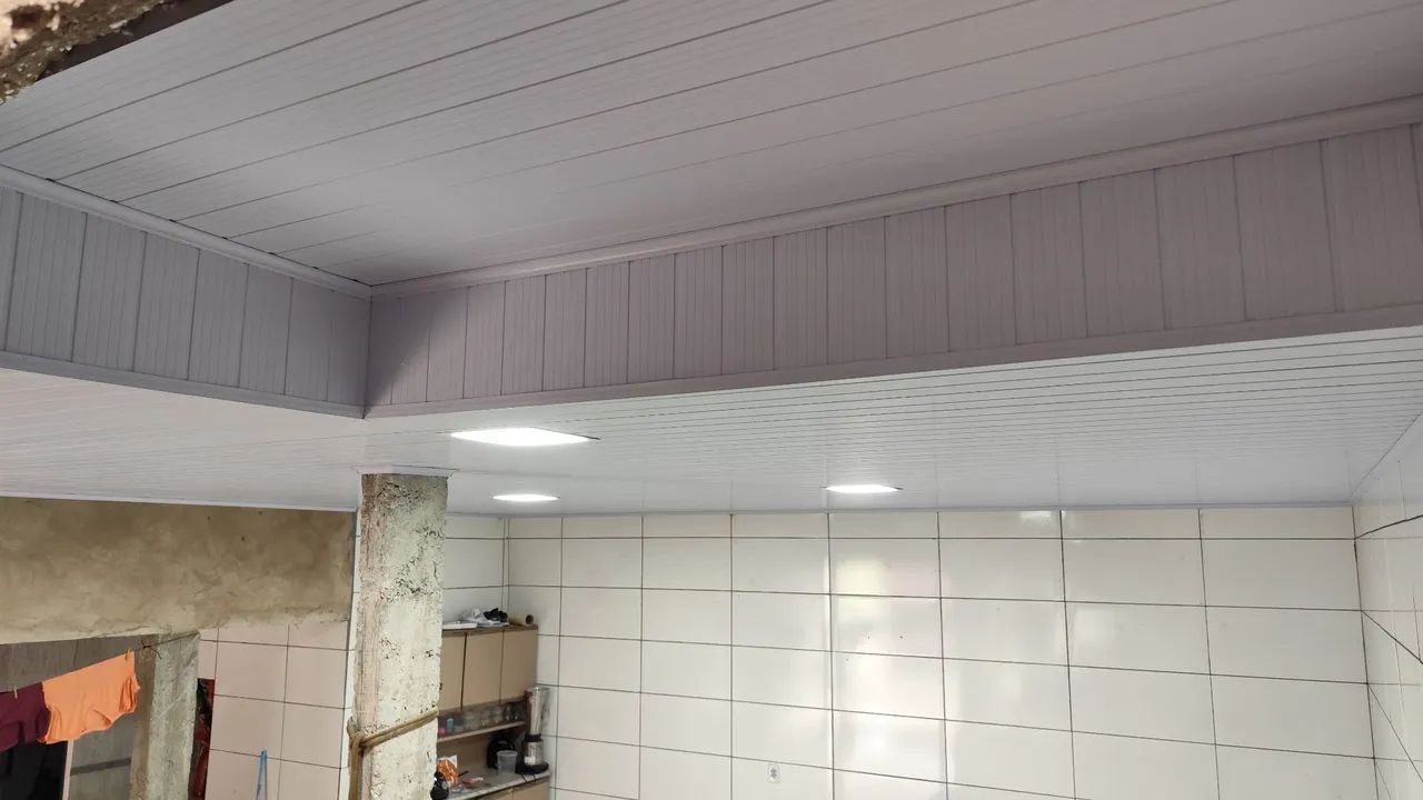 Forro PVC, branco e amadeirado - Foto 3