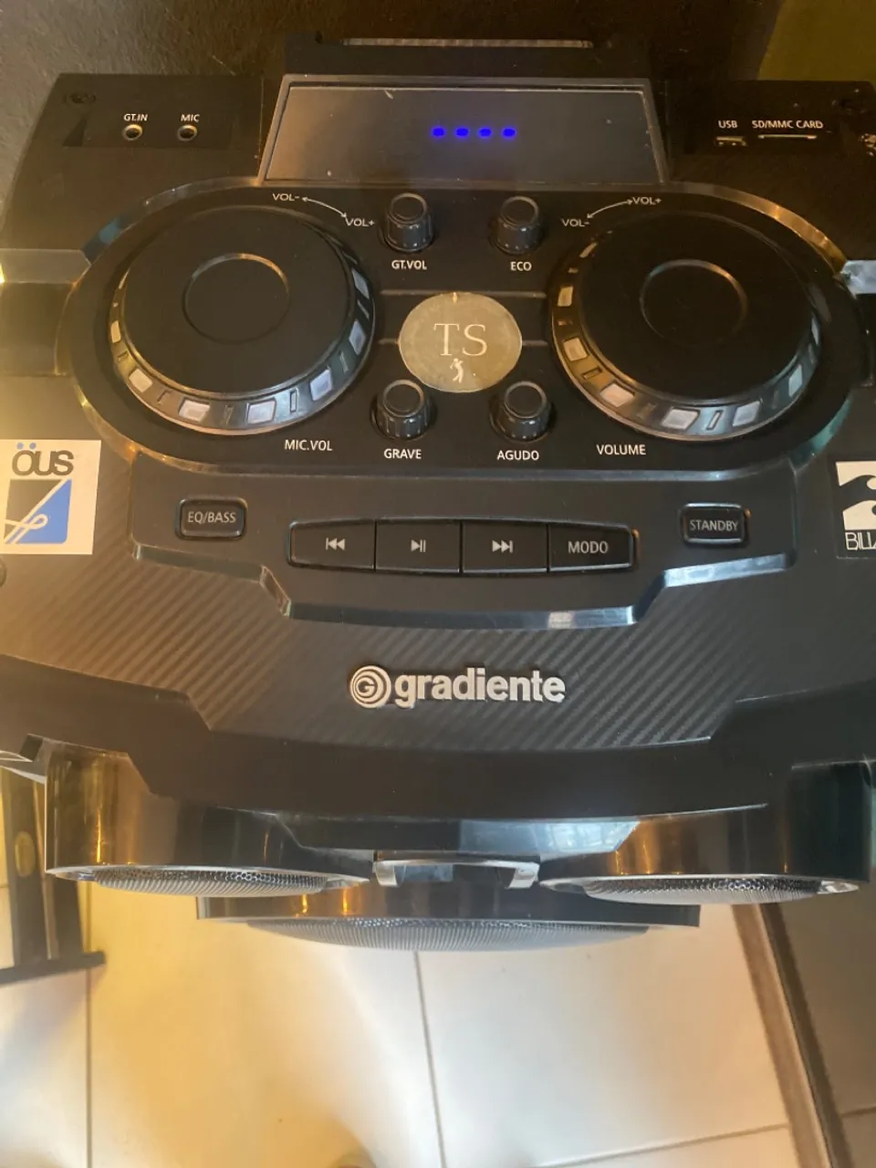 Som Gradiente DJ com Mixer Integrado