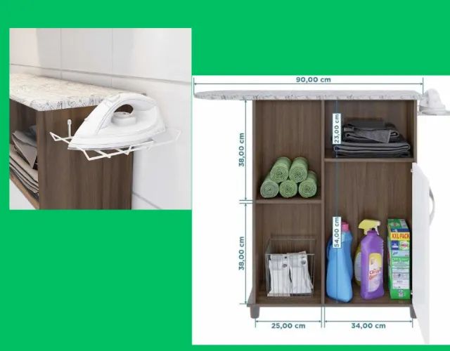 Tábua de Passar Roupas com Organizador Multiuso (SUPER PROMOÇÃO APROVEITE)!! - Foto 2