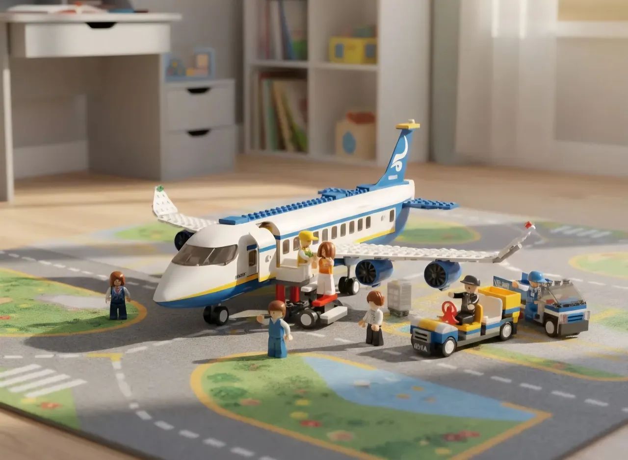 Brinquedo de montar avião 463 peças tipo lego  - Foto 2