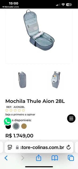 Mochila Thule Aion 28L - Nova - Foto 4