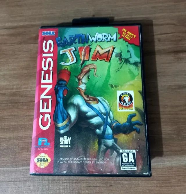 Earthworm Jim Original Complete Sega Genesis (read description)64717210322945120