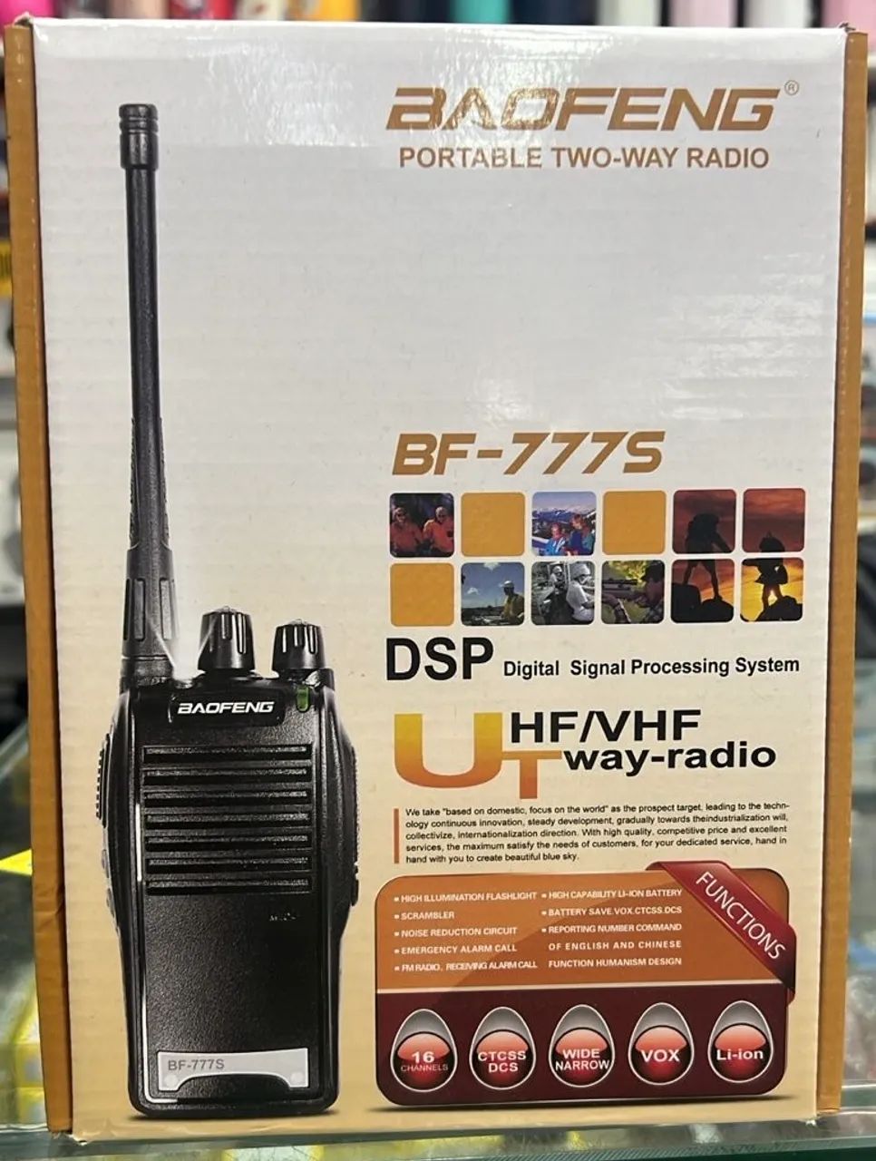 Rádio Comunicador Baofeng BF-777S novo 