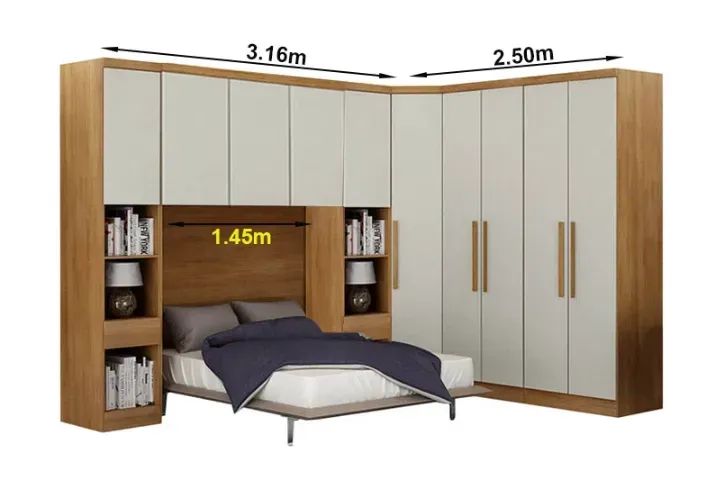quarto roupeiro modulado casal 100% mdf - Foto 2