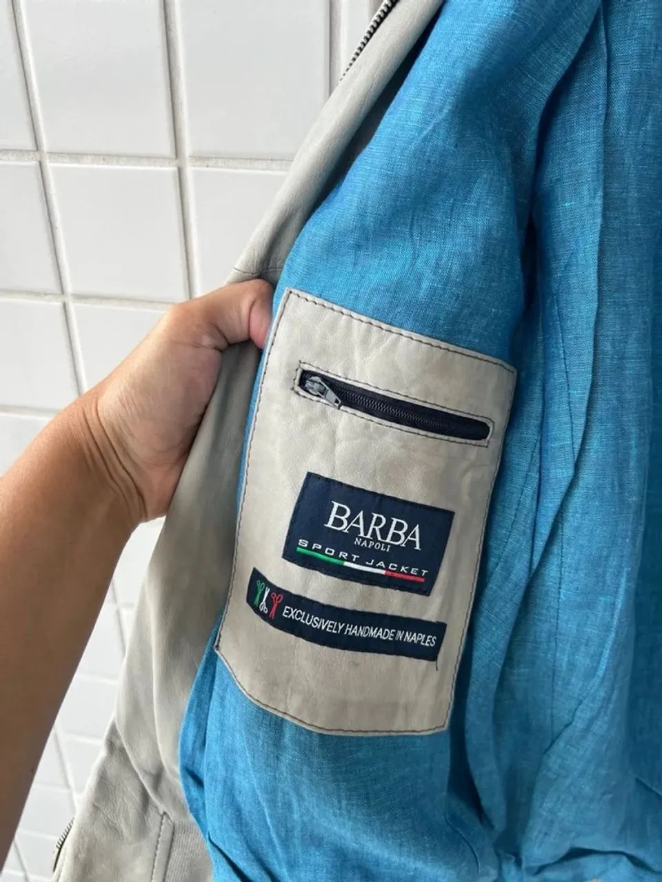 Jaqueta Bomber Casual Cinza Barba Napoli - Foto 3
