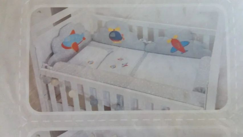 Kit berço bordado 10 peças  - Foto 2