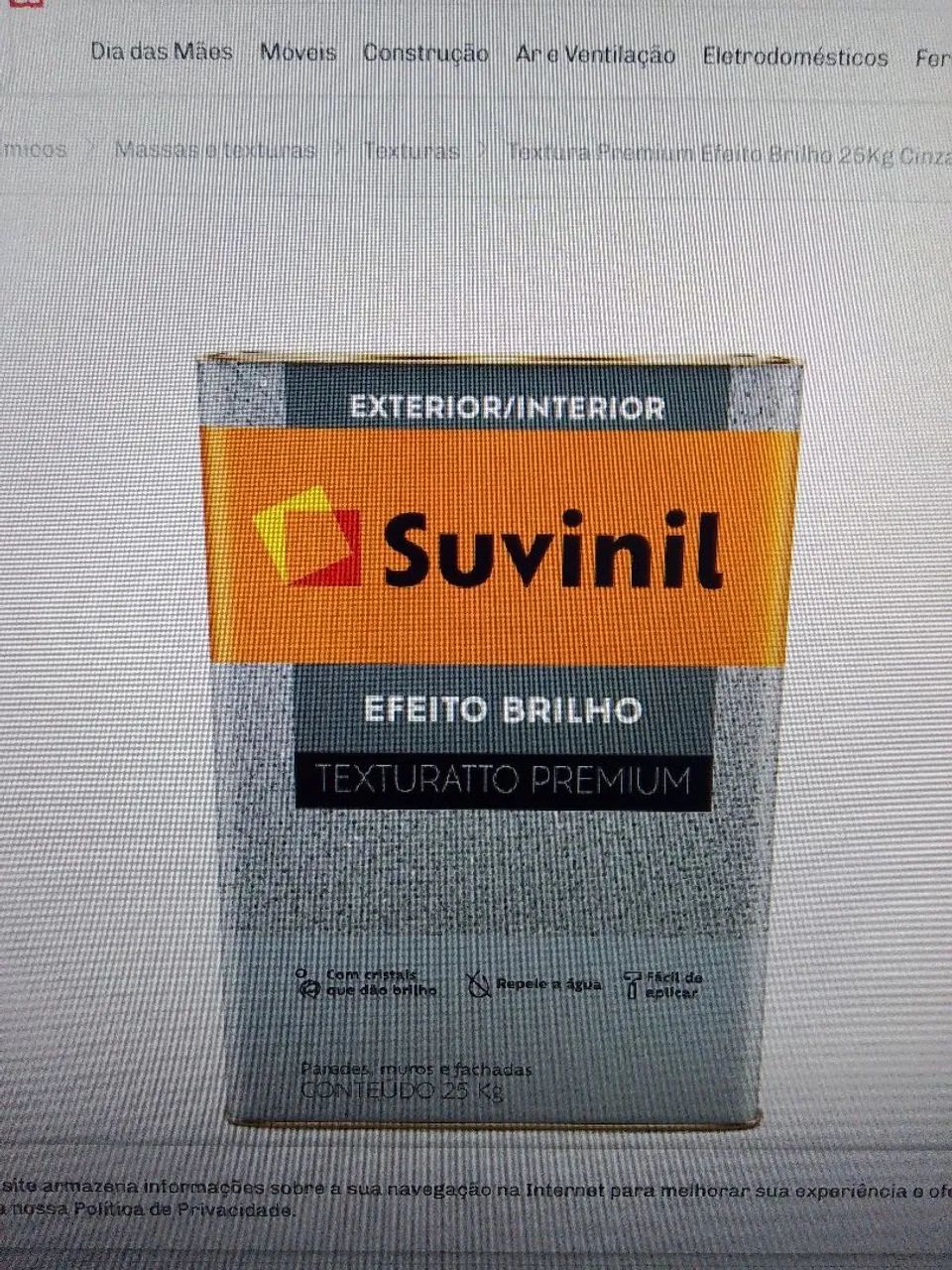 Tinta Suvinil Texturat Premium Efeito Brilho 25kg