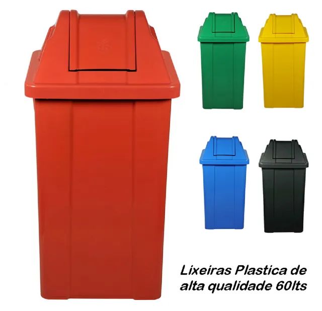 Lixeiras plástica 60lts tampa basculante OFERTA ultimas unidades