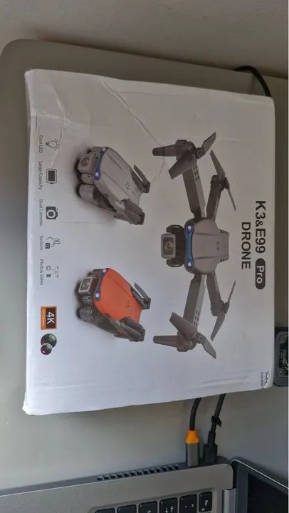 Drone k3&e99 pro! Ganhei de amigo secreto e nao usei? ta novinho.