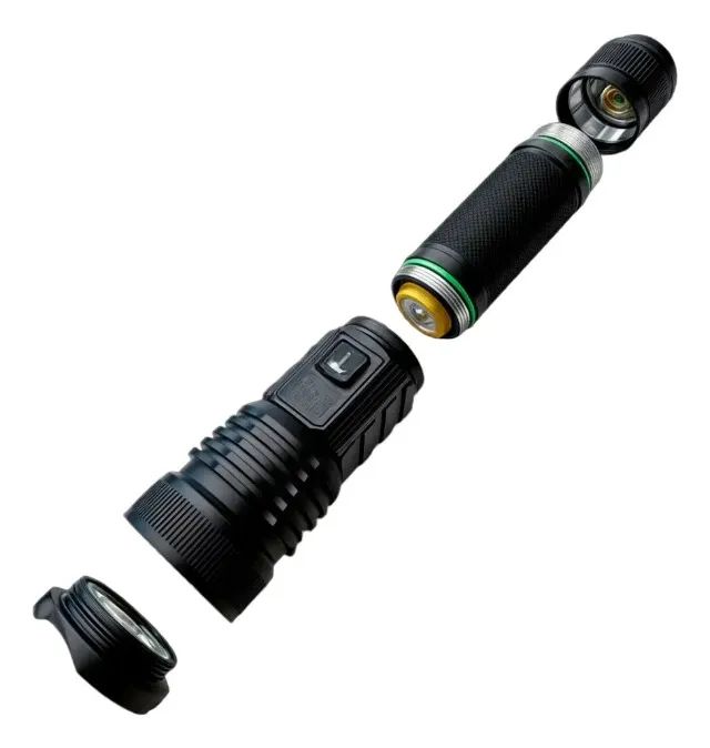 Lanterna Led Recarregável Foco Visor Led 2km+ Bm-8537 - B-max Loja Coimbra Entregamos - Foto 6