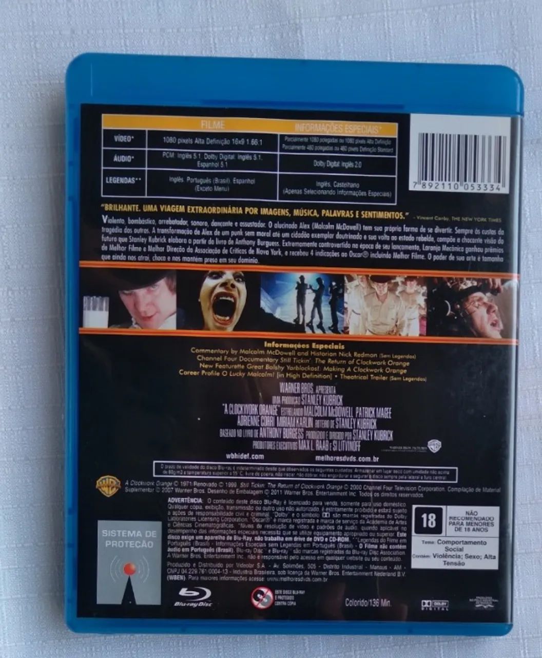 Blu-Ray Laranja Mecânica (original)  - Foto 2
