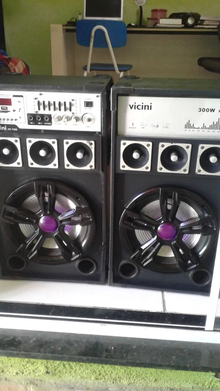 par de caixa amplificada multiuso ,varias funçoes e blutufe - Foto 2