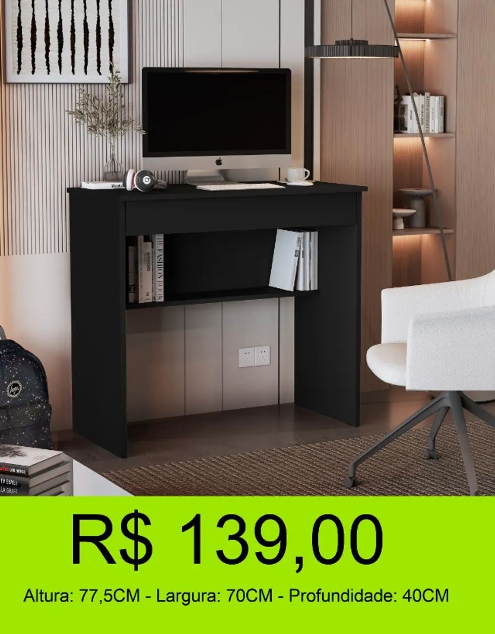 Escrivaninha moderna a pronta entrega
