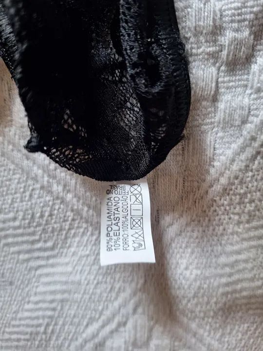 Sutiã de renda preto - Tamanho m - Foto 3