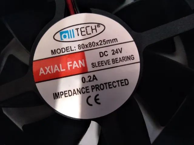 Cooler 24 volts All Tech 80x80x25  - Foto 2
