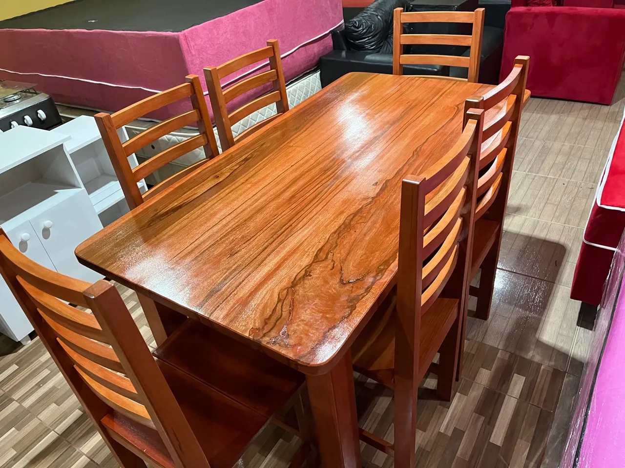 Mesa 6 cadeiras nova