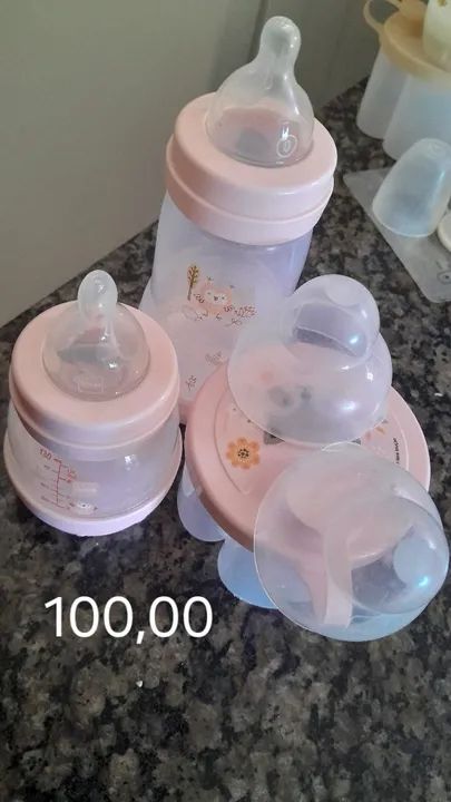 Kit Mamadeira e Potinho para Bebê - Foto 4