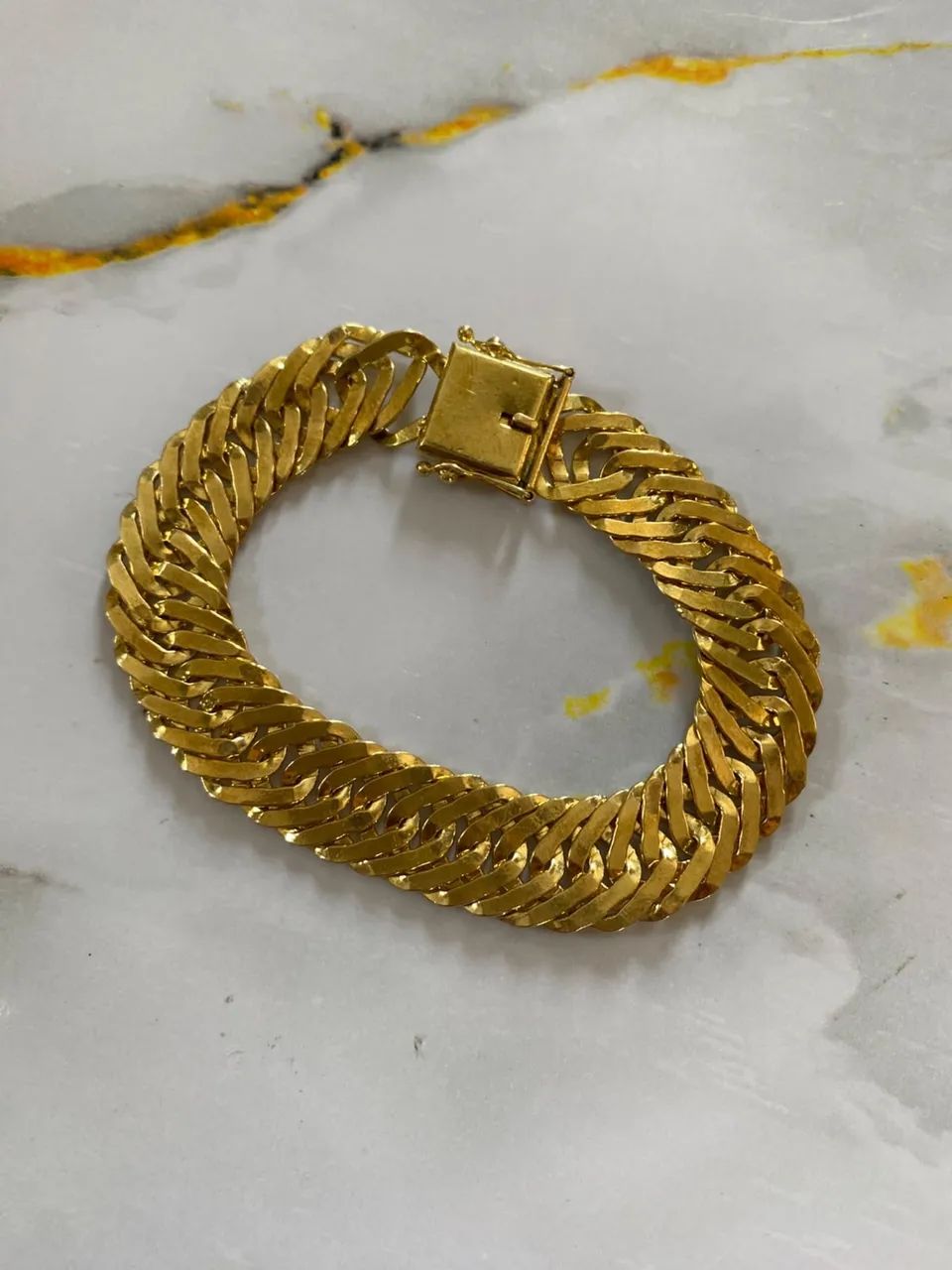 Pulseira tripla de 15mm 100% moeda antiga 