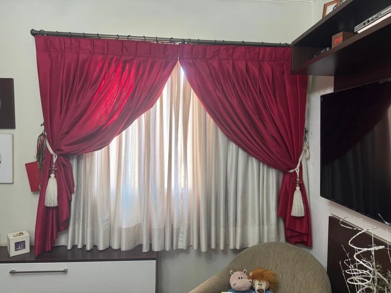 Cortina com varão