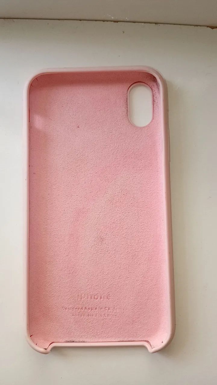Capinha Original Apple Silicone Rosa - iPhone X / XS - Foto 2