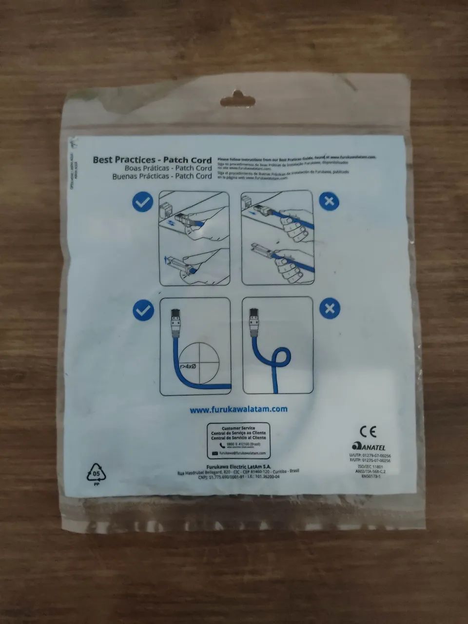 CAT 5e Patch Cord U/UTP MULTILAN CM T568A/B 0,5M - Foto 2