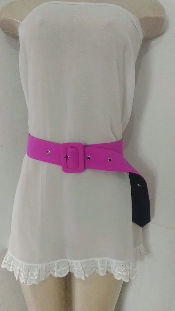 CINTOS FEMININOS COM 105 cm de comprimento e 5 cm de largura - VÁRIAS CORES  - Foto 3