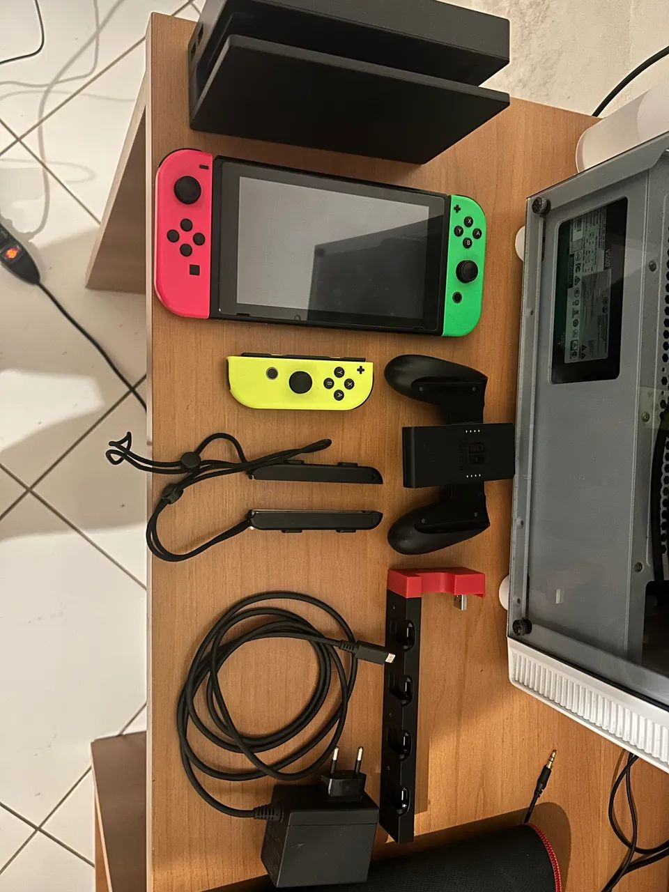 Nintendo Switch 1 v2 + acessórios  - Foto 4