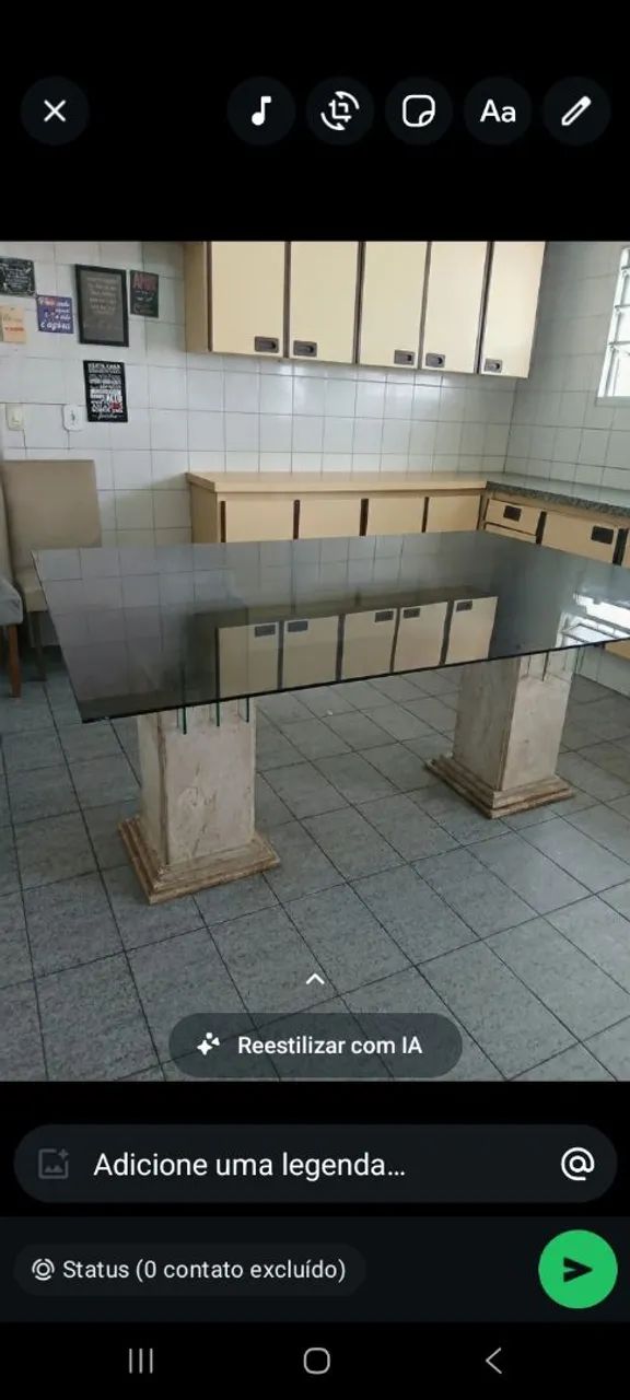 Mesa com detalhe  - Foto 2