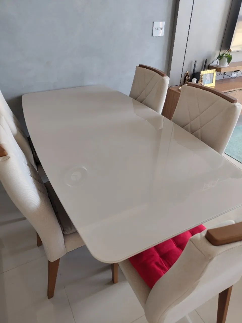 Mesa de Jantar (vidro e madeira) - Foto 3