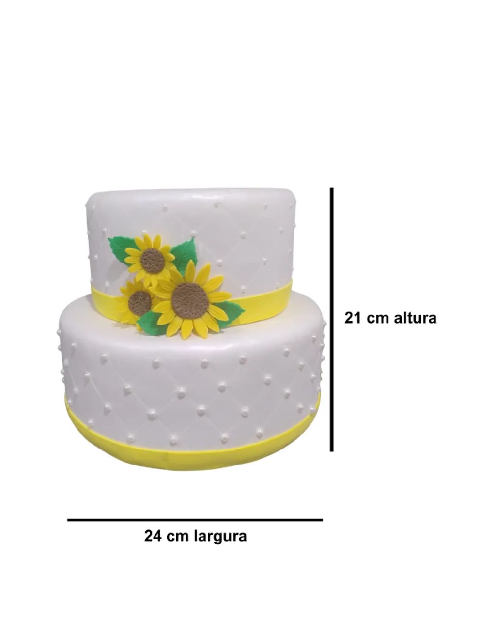 Bolo Fake Girassol Maciço