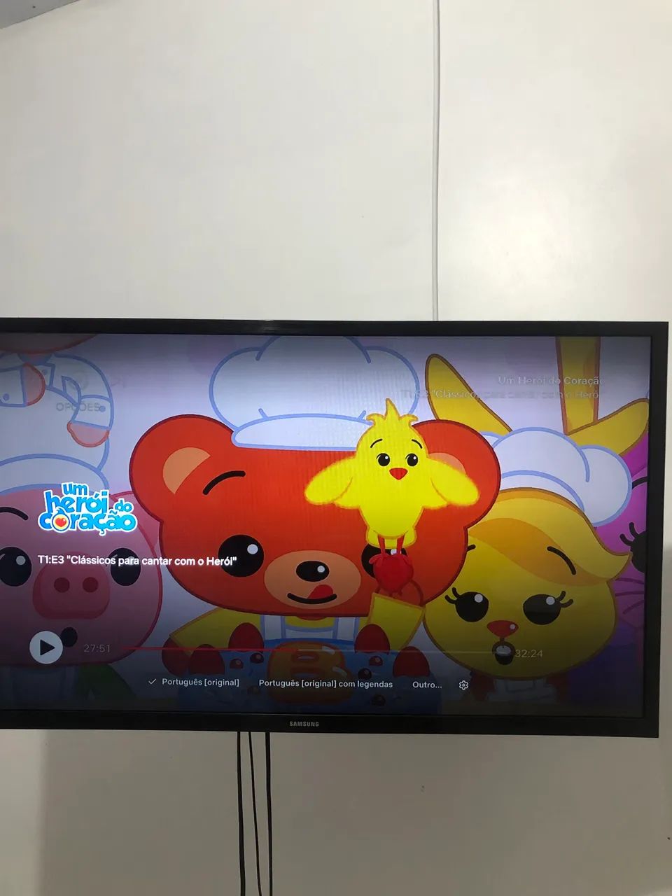 Smart tv Samsung ?32? já com suporte 