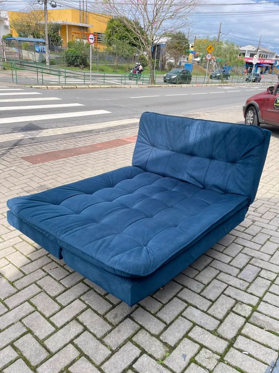 Sofá cama reclinável semi novo  - Foto 4