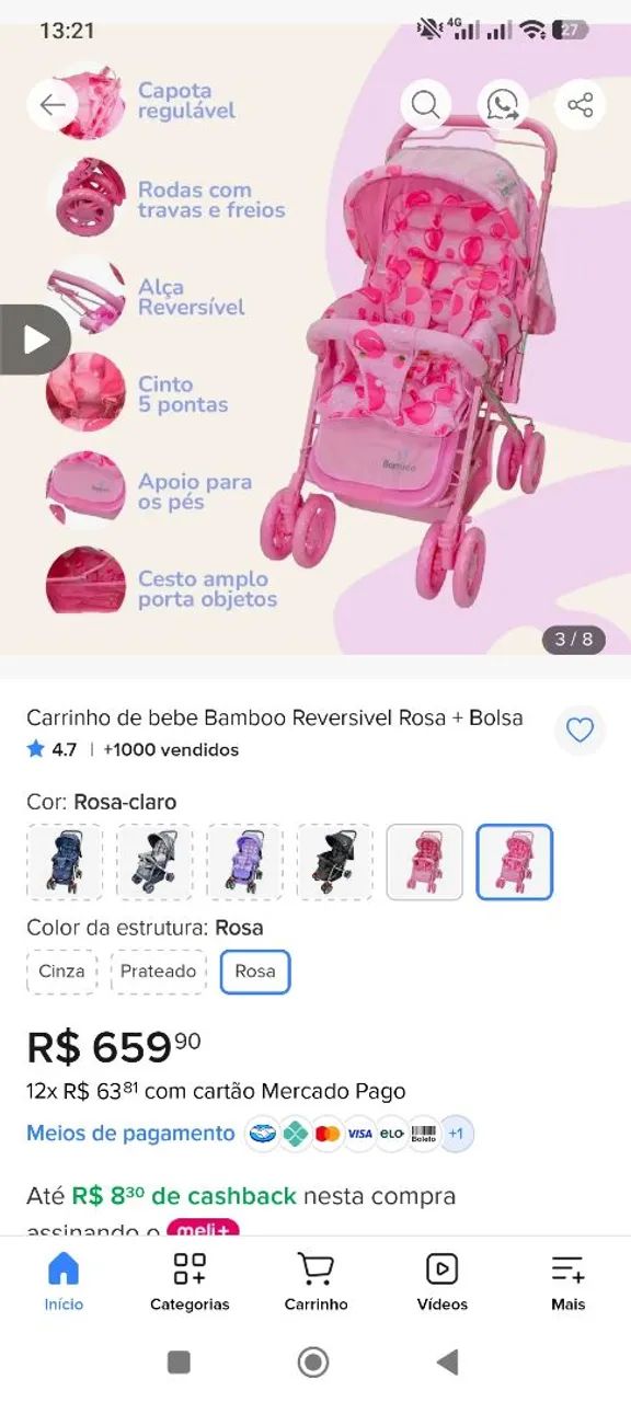 Carrinho de bebê  - Foto 3